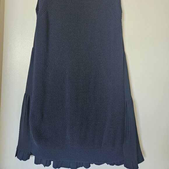 No. 21 Navy Blue Knit Sweater Dress with Back Ruffle Size 45 (8 US) - Picture 5 of 5